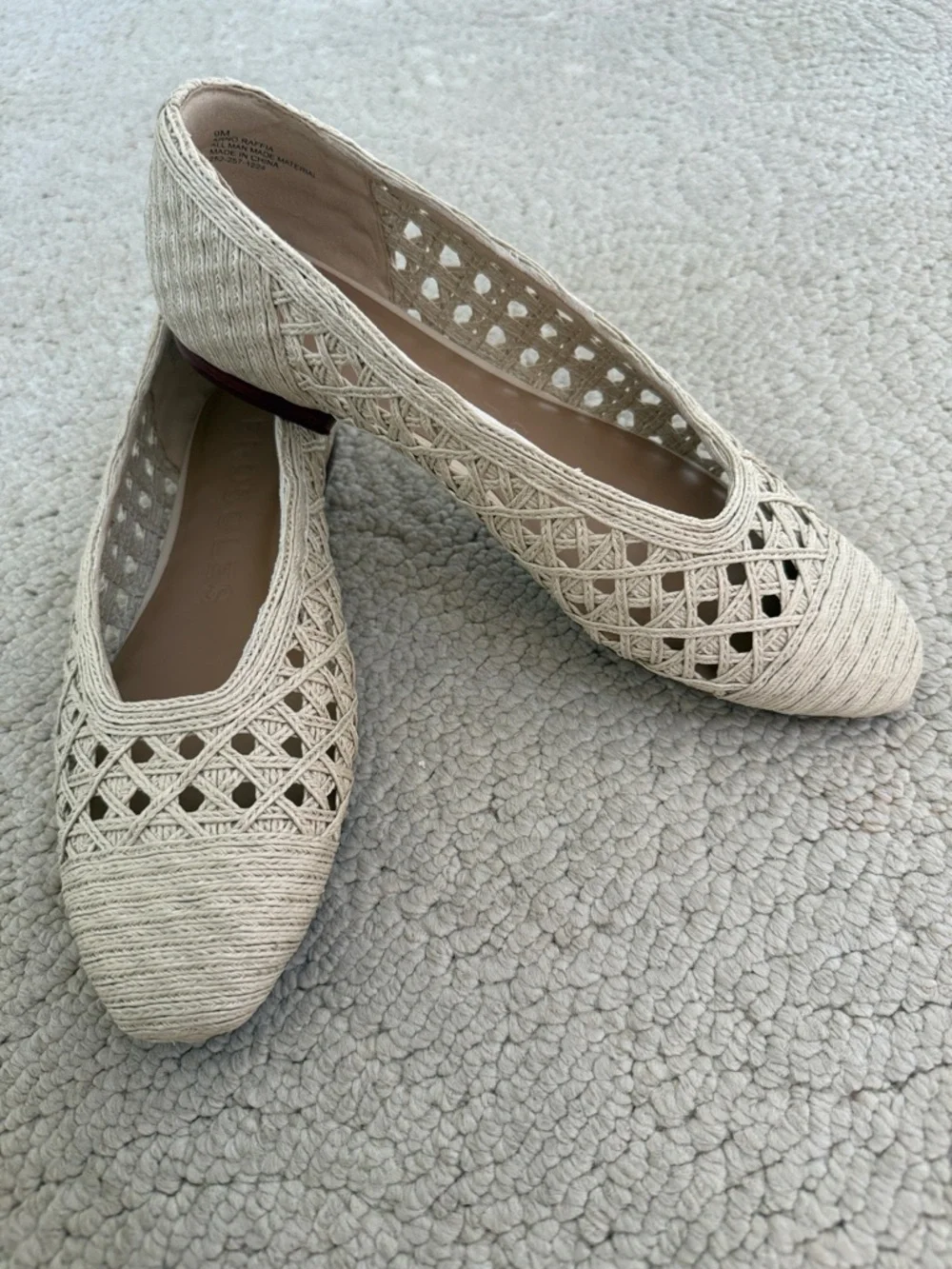 Aerosoles Arno Raffia Ballet Flat Natural Womens size 9 - Picture 7 of 16